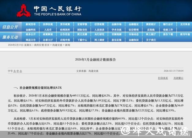 信贷季节性投放支撑首月“开门红”，M2同比增长9％超预期